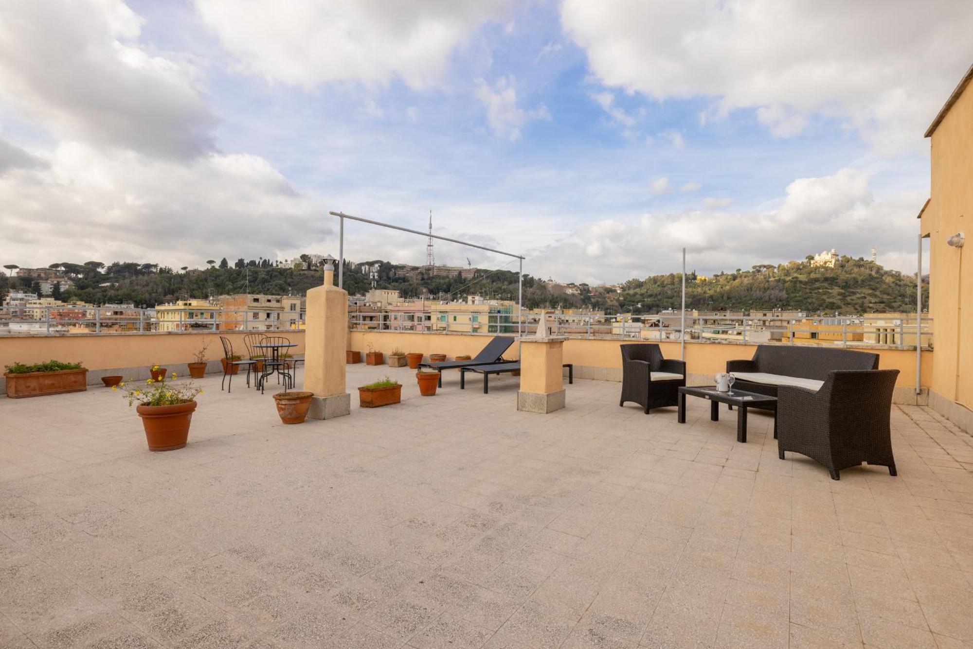 Top Floor Apt With Rooftop Terrace Near St. Peter Roma Exterior foto